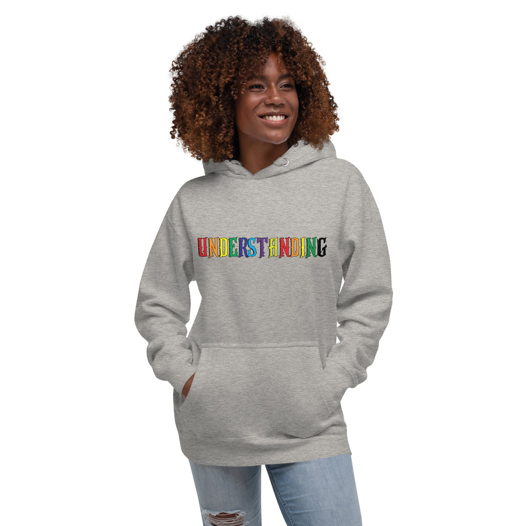 UNDERSTANDING MULTICOLORED UNISEX HOODIE IN 4 DIFFERENT COLORS