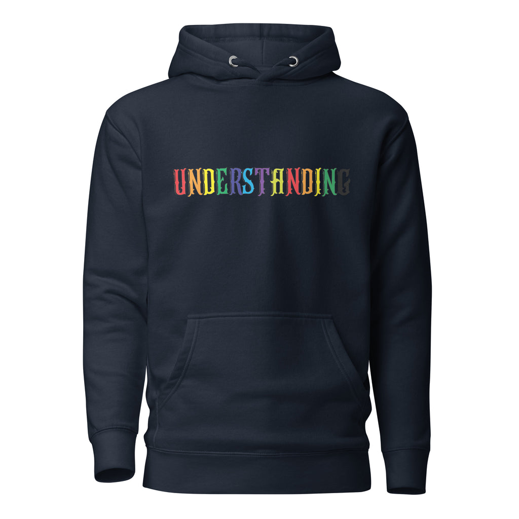 UNDERSTANDING MULTICOLORED UNISEX HOODIE IN 4 DIFFERENT COLORS