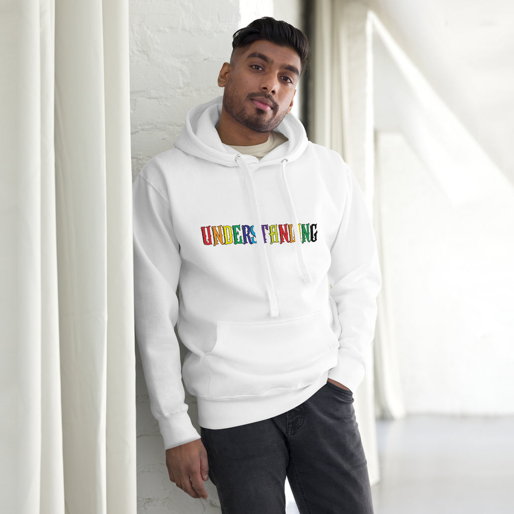 UNDERSTANDING MULTICOLORED UNISEX HOODIE IN 4 DIFFERENT COLORS