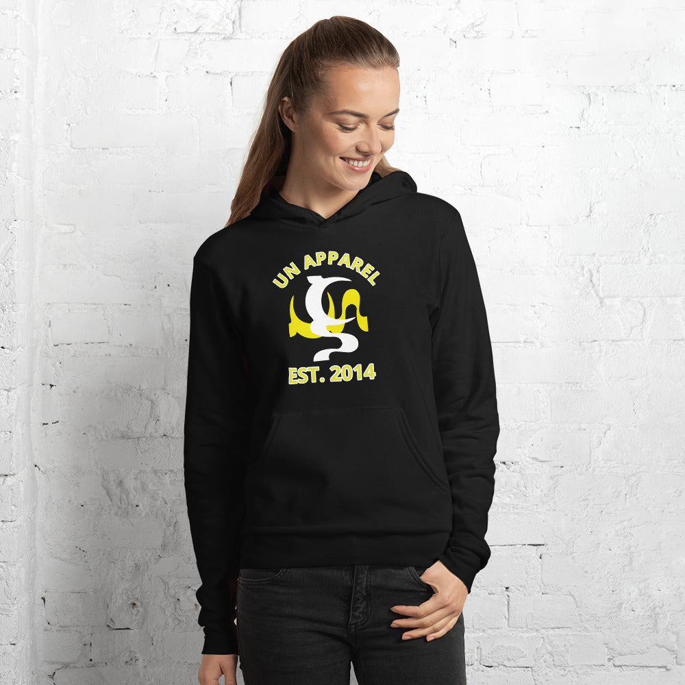 UN APPAREL EST.2014 UNISEX HOODIE IN 4 DIFFERENT COLORS