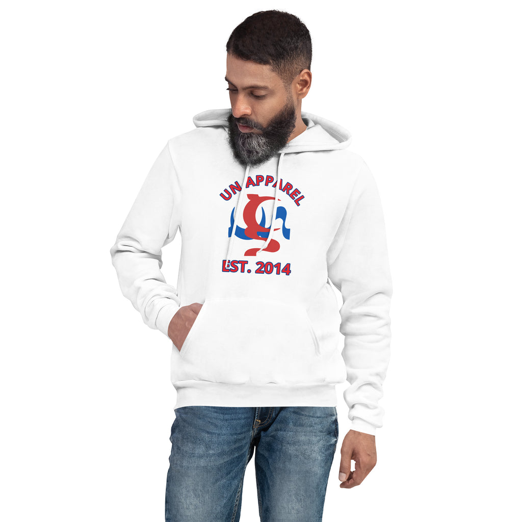 UN APPAREL EST.2014 UNISEX HOODIE IN 4 DIFFERENT COLORS
