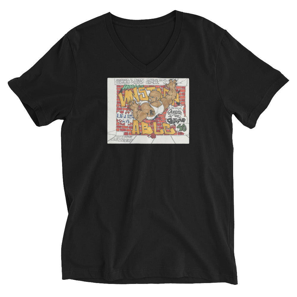 UN GRAFFITI V-NECK TSHIRT IN 2 DIFFERENT COLORS