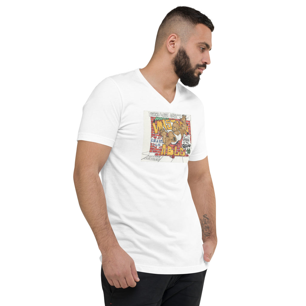 UN GRAFFITI V-NECK TSHIRT IN 2 DIFFERENT COLORS