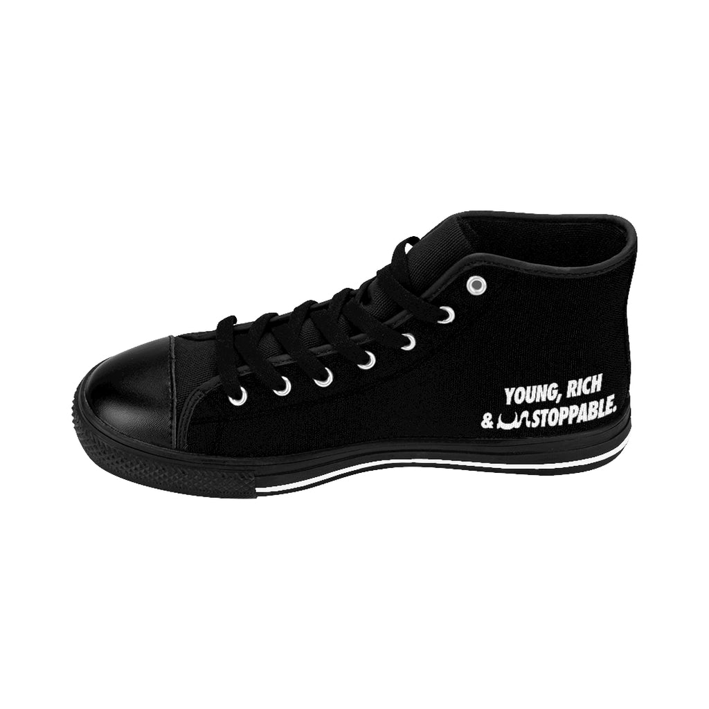 YOUNG, RICH & UN STOPPABLE Men's High-top Sneakers