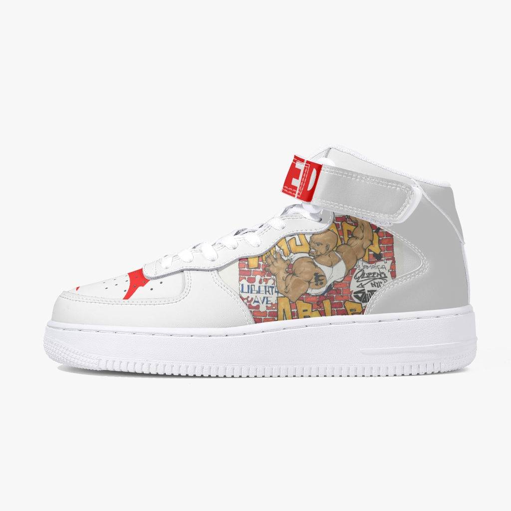 284. New High-Top Leather Sports Sneakers