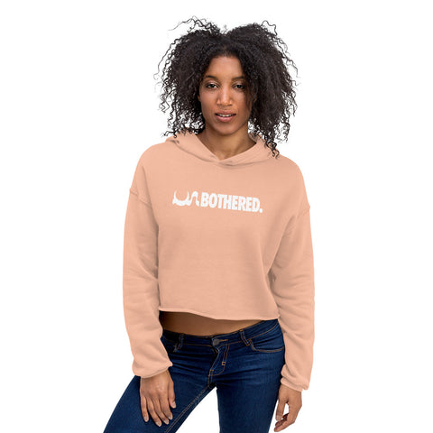 WHITE UN BOTHERED CROP HOODIE IN 4 DIFFERENT COLORS