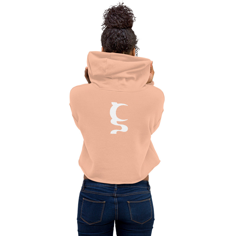 WHITE UN BOTHERED CROP HOODIE IN 4 DIFFERENT COLORS