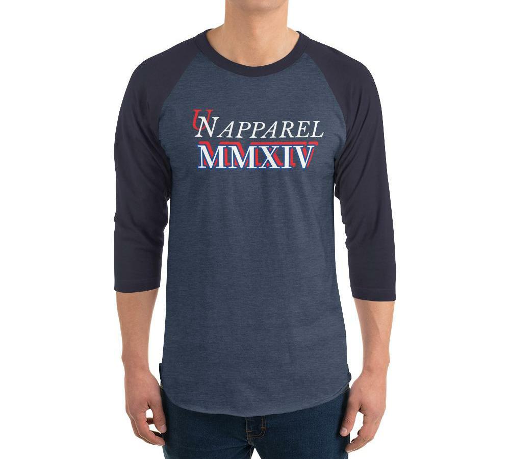 UN MMXIV 3/4 SLEEVE RAGLAN SHIRT IN 8 DIFFERENT COLORS