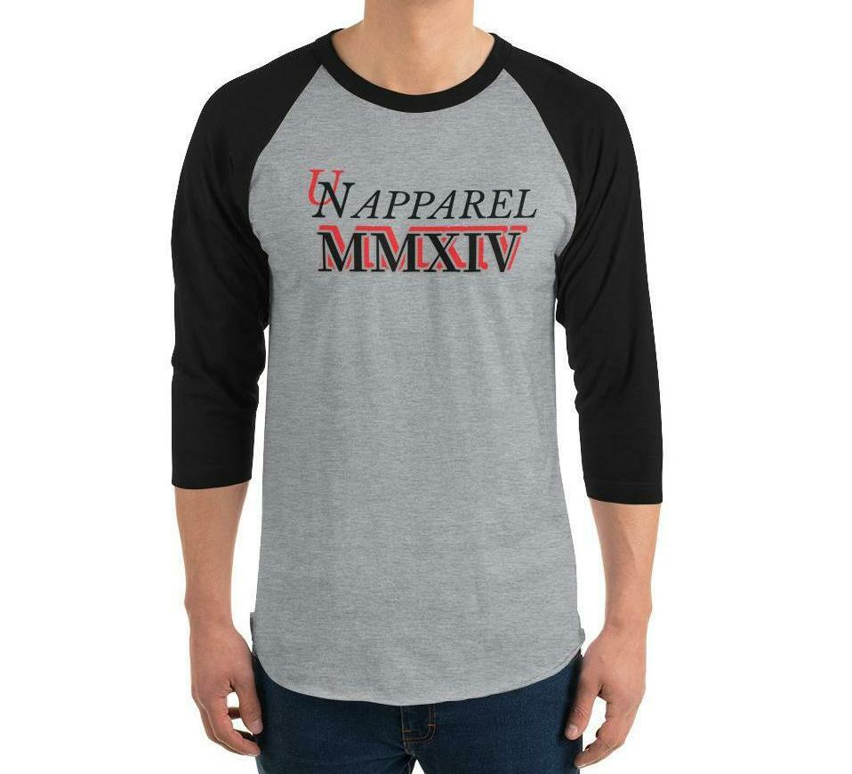 UN MMXIV 3/4 SLEEVE RAGLAN SHIRT IN 8 DIFFERENT COLORS