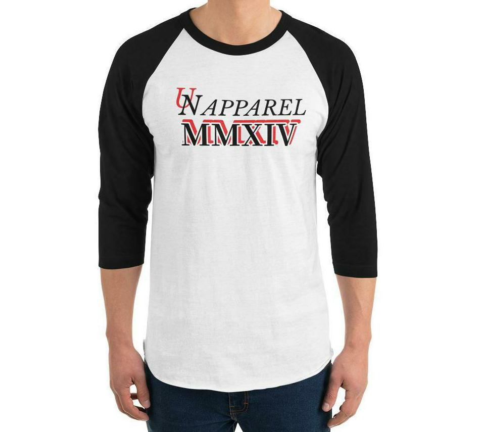 UN MMXIV 3/4 SLEEVE RAGLAN SHIRT IN 8 DIFFERENT COLORS