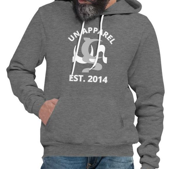 UN APPAREL EST.2014 UNISEX HOODIE IN 4 DIFFERENT COLORS
