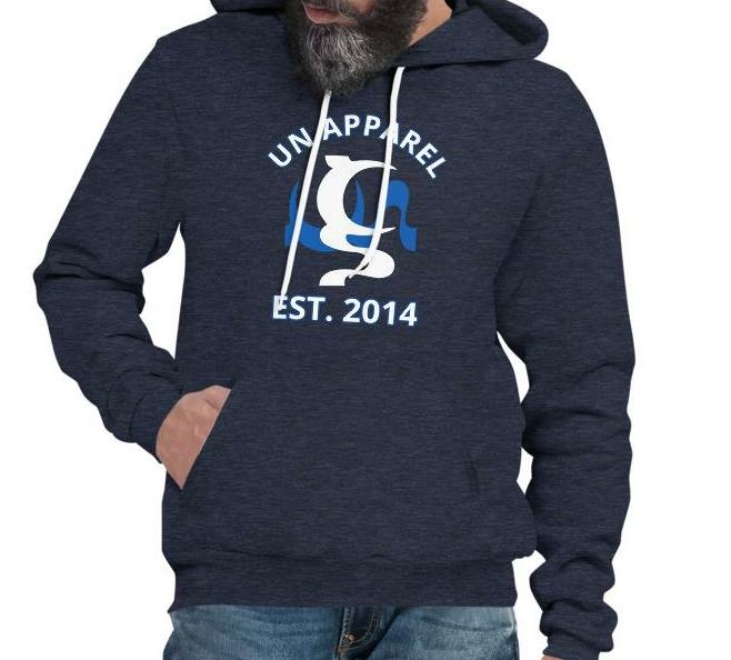 UN APPAREL EST.2014 UNISEX HOODIE IN 4 DIFFERENT COLORS