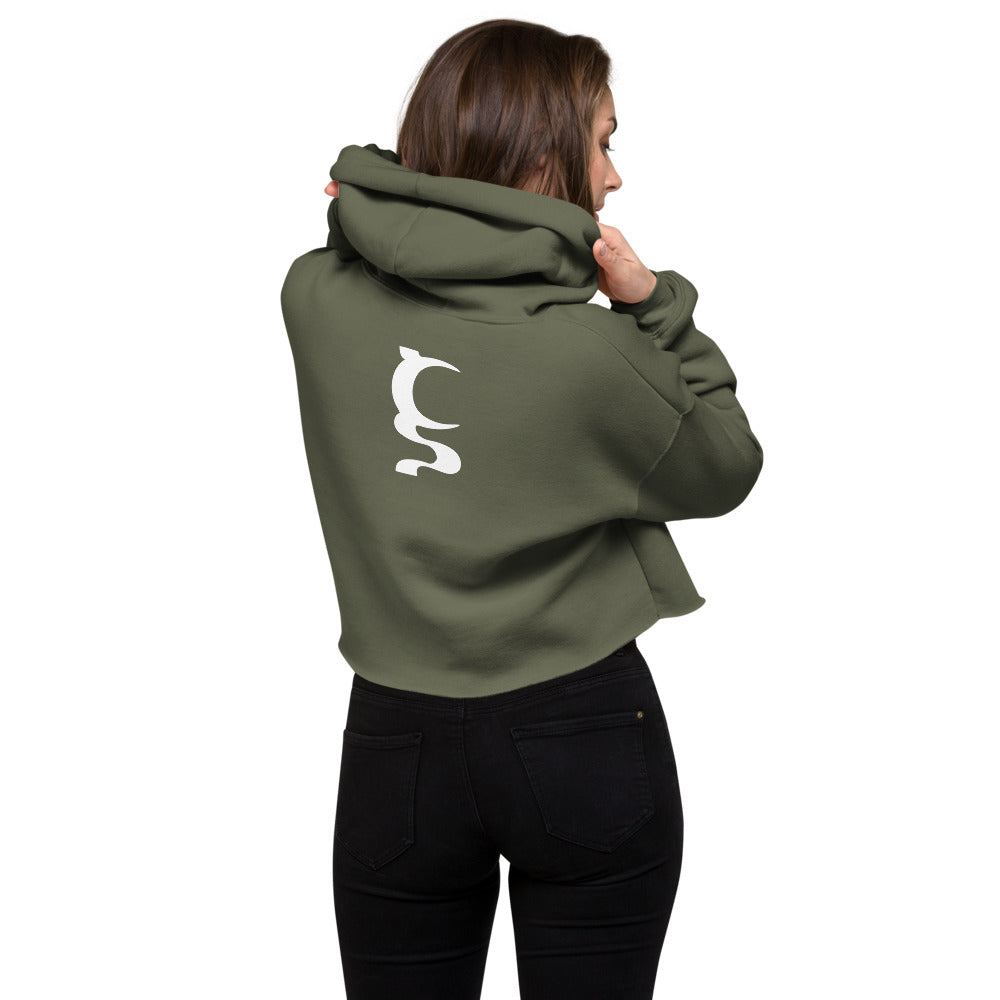 WHITE UN BOTHERED CROP HOODIE IN 4 DIFFERENT COLORS