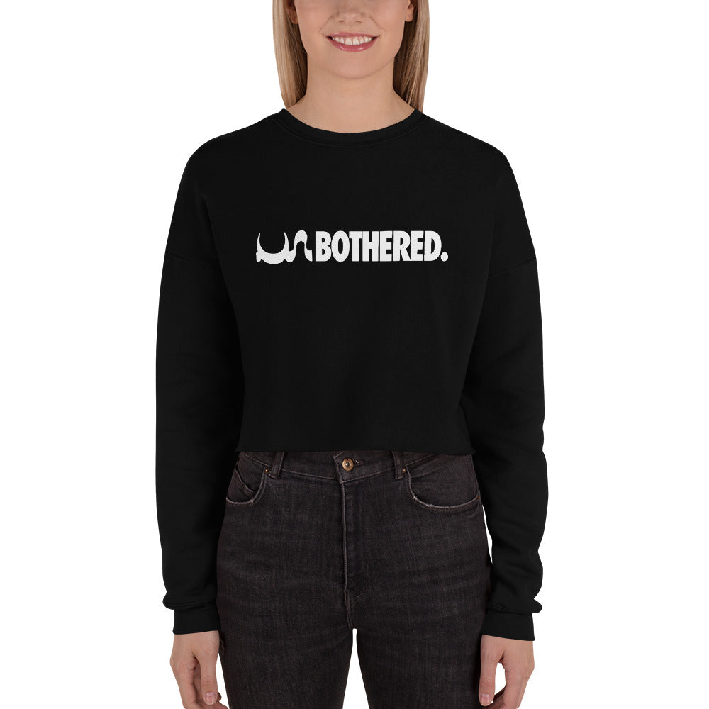 WHITE UN BOTHERED CROP SWEATSHIRT IN 6 DIFFERENT COLORS