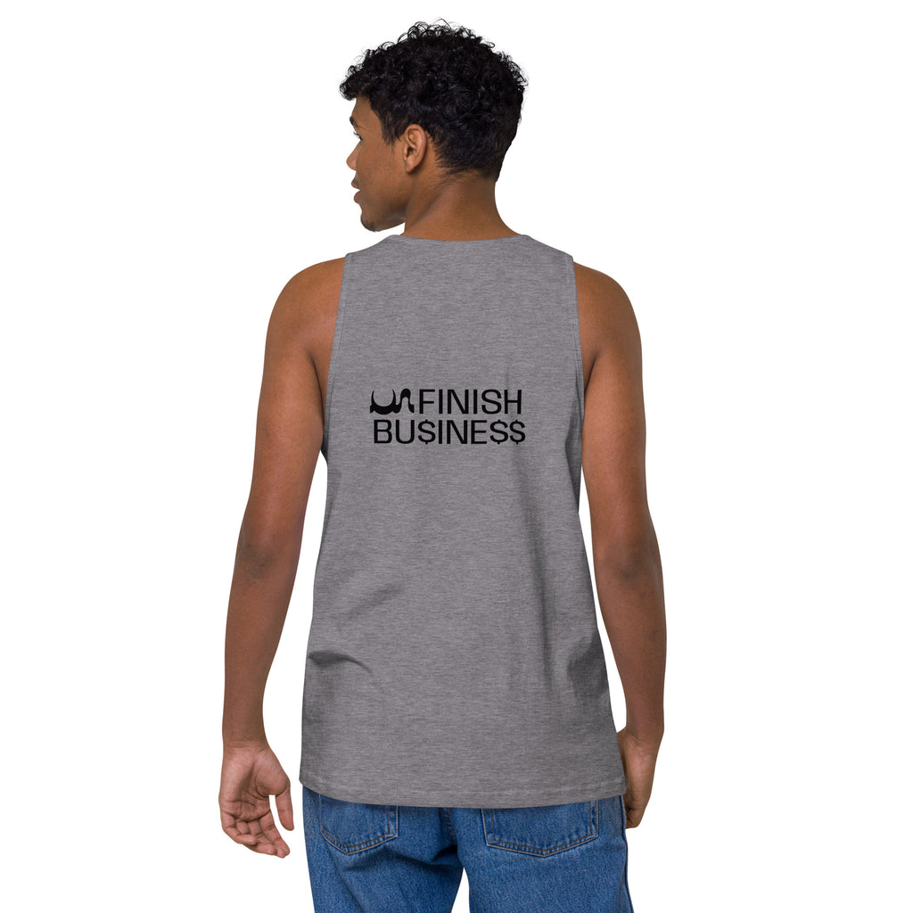 UN FINISHED BU$INE$$ MEN PREMIUM TANK TOP 6 DIFFERENT COLORS