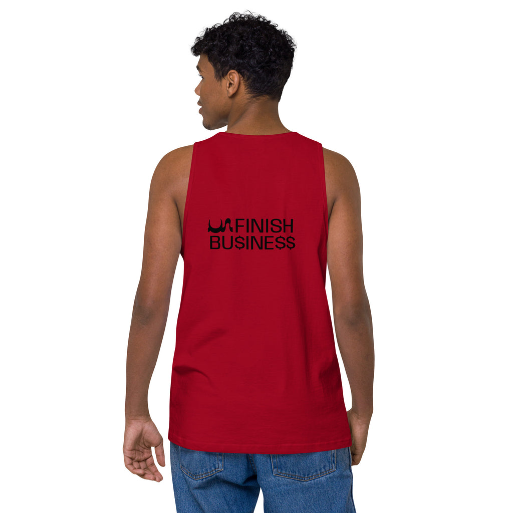 UN FINISHED BU$INE$$ MEN PREMIUM TANK TOP 6 DIFFERENT COLORS
