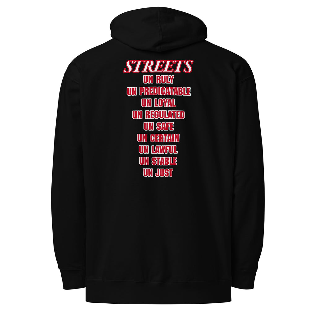 UN FORGIVEN EMBROIDED HOODIE IN