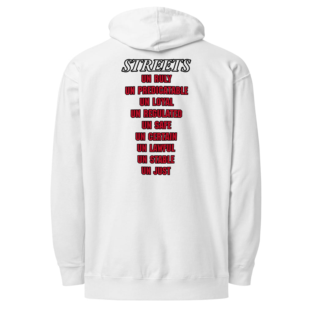 UN FORGIVEN EMBROIDED HOODIE IN
