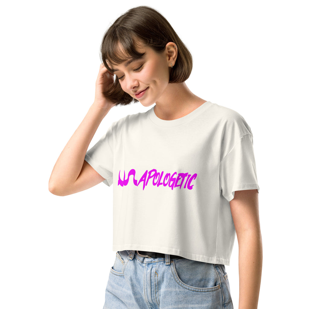 UN APOLOGETIC WOMEN'S CROP TOP IN 9 DIFFERENT COLORS