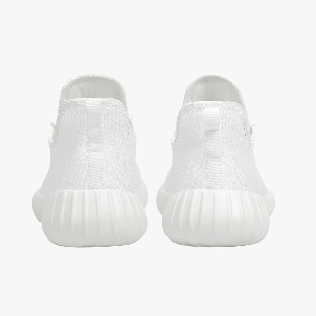 UN LOGO  Mesh Knit Sneakers - White/Black  Men & Women