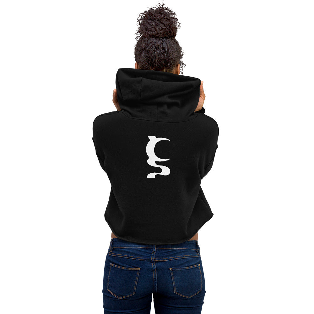 WHITE UN BOTHERED CROP HOODIE IN 4 DIFFERENT COLORS