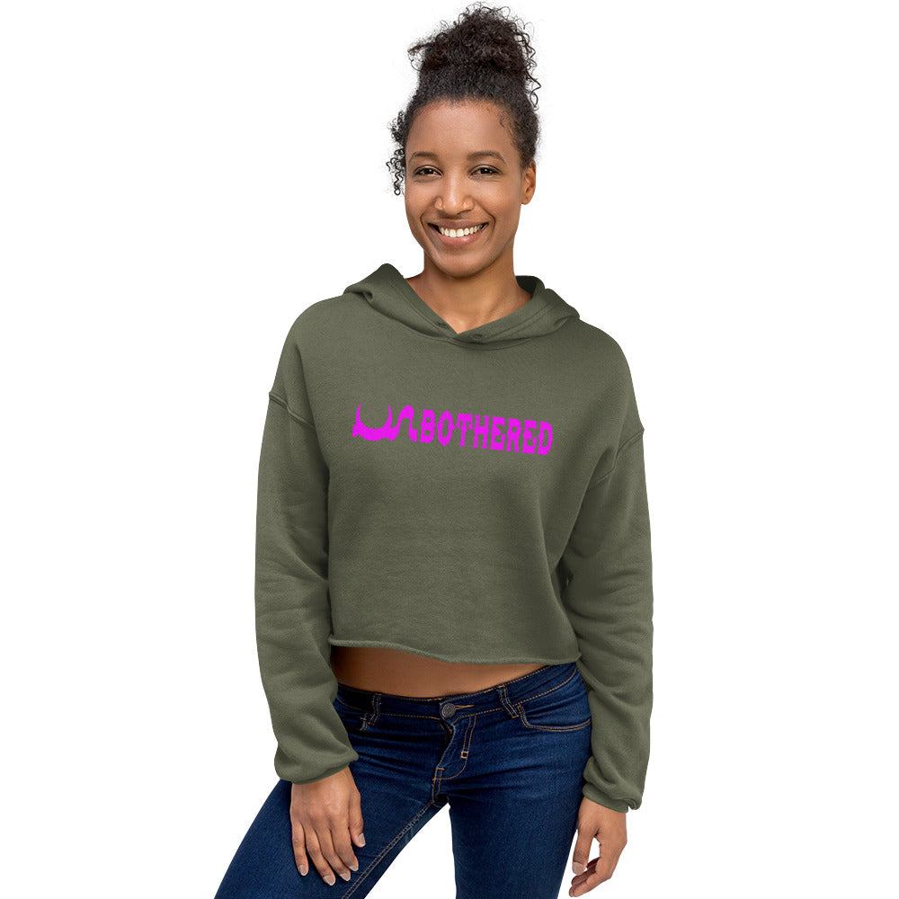 PINK UN BOTHERED  CROP HOODIE IN 4 DIFFERENT COLORS