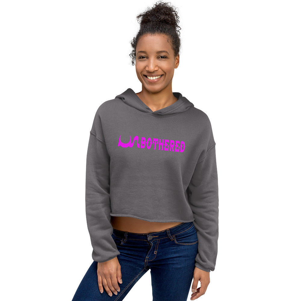 PINK UN BOTHERED  CROP HOODIE IN 4 DIFFERENT COLORS